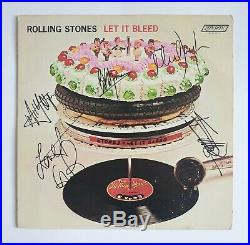 Rolling Stones Signed / Autographed Let It Bleed Vinyl Lp Ex/ex