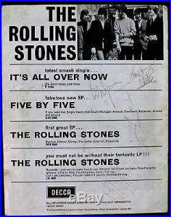 Rolling Stones Signed Autographed Program JONES Richards Jagger +2 PSA/DNA