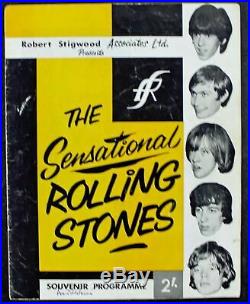 Rolling Stones Signed Autographed Program JONES Richards Jagger +2 PSA/DNA