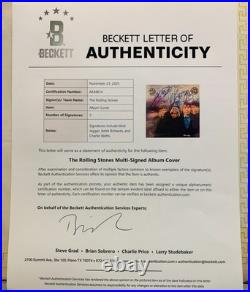 Rolling Stones Signed Between the Buttons Album Record (3 Sigs) Beckett