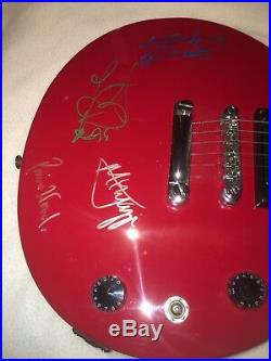 Rolling Stones Signed Guitar COA Autographed by all 4- Great quality