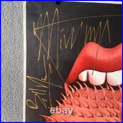 Rolling Stones Signed HOT LIPS Tongue 34 x 24 Original NO COA