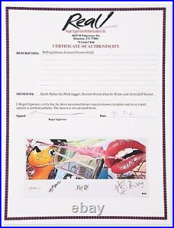 Rolling Stones Signed Jeff Koons Poster w Epperson COA
