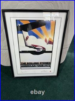 Rolling Stones Signed Lithograph Poster American Tour 1972 Keith Richards Jagger