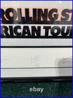 Rolling Stones Signed Lithograph Poster American Tour 1972 Keith Richards Jagger