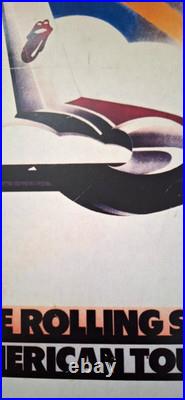 Rolling Stones Signed Lithograph Poster American Tour 1972 Keith Richards Jagger