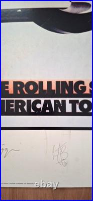 Rolling Stones Signed Lithograph Poster American Tour 1972 Keith Richards Jagger