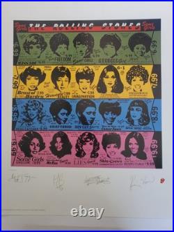 Rolling Stones Some Girls Litho Facsimile Signed by the Band #1706/5000