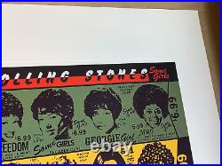 Rolling Stones Some Girls Rock & Roll 1994 Litho Poster Signed & Numbered N/m