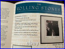 Rolling Stones Sticky Fingers SIGNED LIMITED EDITION 712/5000 Litho Print COA