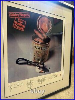 Rolling Stones Sticky Fingers Signed Limited Edition. Framed