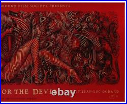 Rolling Stones Sympathy For The Devil Silkscreen Movie Poster Signed Seabury A/P Rolling Stones Sympathy For The Devil Silkscreen Movie Poster Signed Seabury A/P