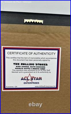 Rolling Stones Tattoo You Album Signed With COA Jagger, Richards, Wood, & Watts VG