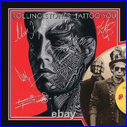 Rolling Stones Tattoo You Custom Etched Reproduction Signed LP Display