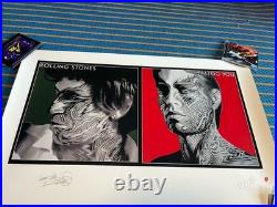 Rolling Stones Tattoo You Signed Lithograph Poster Print Lp Numbered 2832/5000