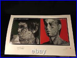 Rolling Stones Tattoo You Signed Lithograph Poster Print-ltd Edition-nm/mint