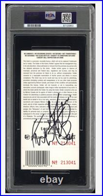 Rolling Stones Ticket Stub Signed Charlie Watts SARS 2003 Concert