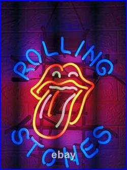 Rolling Stones Tongue 24x20 Neon Light Sign Lamp Real Glass Wall Decor Artwork Rolling Stones Tongue 24x20 Neon Light Sign Lamp Real Glass Wall Decor Artwork