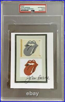 Rolling Stones (Tongue) PSA/DNA Slabbed signed by John Pasche