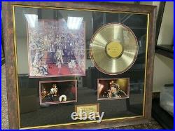 Rolling Stones autographed It's Only Rock N Roll signed by all framed Gold Album