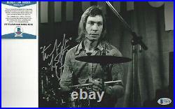 Rolling Stones drummer Charlie Watts autographed 8x10 concert photo Beckett