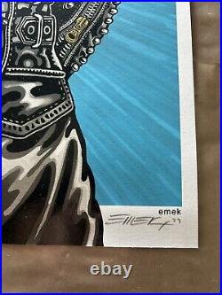 Rolling Stones poster EMEK Signed Screen Print Numbered 2022 Sixty Embossed