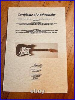 Rolling Stones signed Strat guitar. All members during Mick Taylor line-up