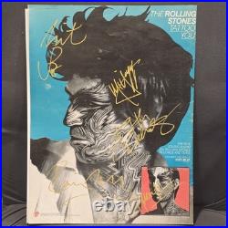 Rolling Stones signed magazine ad Tattoo You Cover 5 members, Original, Vintage