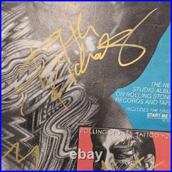 Rolling Stones signed magazine ad Tattoo You Cover 5 members, Original, Vintage