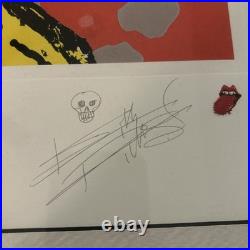 Rolling Stones voodoo lounge tour framed 1994-1995 signed and authentic. Framed