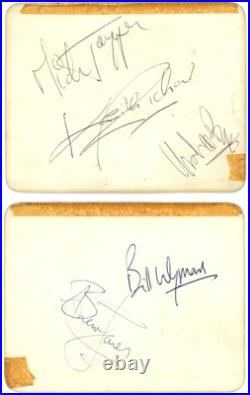 Rolling stones Gala Dinner ticket autographs Salisbury 1964