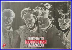 Rolling stones Ronnie wood signed voodoo lounge poster