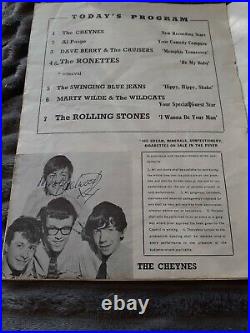 Rolling stones autographed