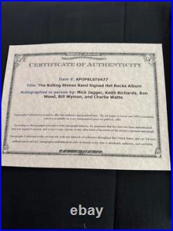 Rolling stones hot rocks band signed album