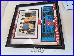 Rolling stones signed autographed Whole Band In Photo. Plus Real Unused Ticket