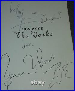 Ron (Ronnie) Wood & Bill Wyman SIGNED The Works Rolling Stones Paintings German