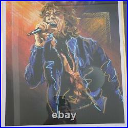 Ron Ronnie Wood Rolling Stones 1981 Serigraph Limited edition Print Signed ED75