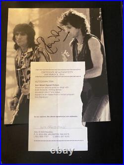 Ron Wood Autograph Rolling Stones
