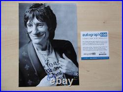 Ron Wood Rolling Stones Original Autograph Signed 20x30cm Picture ACOA