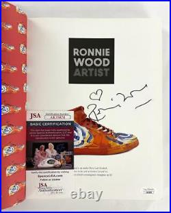 Ron Wood The Rolling Stones Signed Autograph Ronnie Wood Artist Book with JSA COA