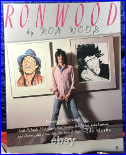 Ron Wood, The Works Paintings. Harper 1987 Signed 1st printing PB NM