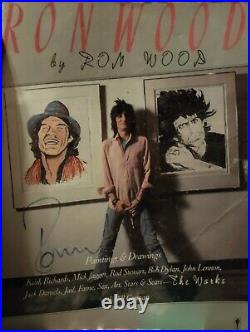 Ron Wood of The Rolling Stones Autographed Book The Works
