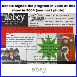 Ronettes & Rolling Stones 1964 Concert Programme Signed by Ronnie Spector