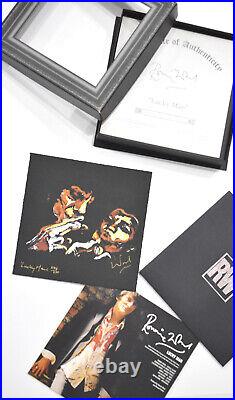 Ronnie Ron Wood Rolling Stones Lucky Man 7 Signed Autographed #'d 586/750 Set