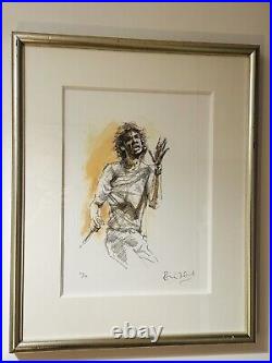 Ronnie WOOD Art Hand SIGNED LIVE STUDIES MICK JAGGER ROLLING STONES