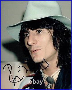 Ronnie WOOD Signed Autograph 10x8 Photo 2 AFTAL COA The Rolling Stones Music