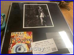 Ronnie Wood Autograph Signed display & ultra rare ticket I feel like playing gig Ronnie Wood Autograph Signed display & ultra rare ticket I feel like playing gig