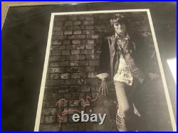 Ronnie Wood Autograph Signed display & ultra rare ticket I feel like playing gig