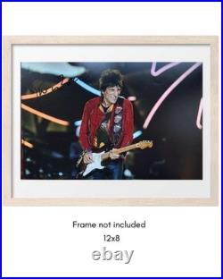 Ronnie Wood Hand Signed Photo A4 Verified + COA Rolling Stones PSA QO Card