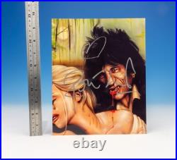 Ronnie Wood Iconic Rolling Stones Guitarist Hand Signed Autograph Photo